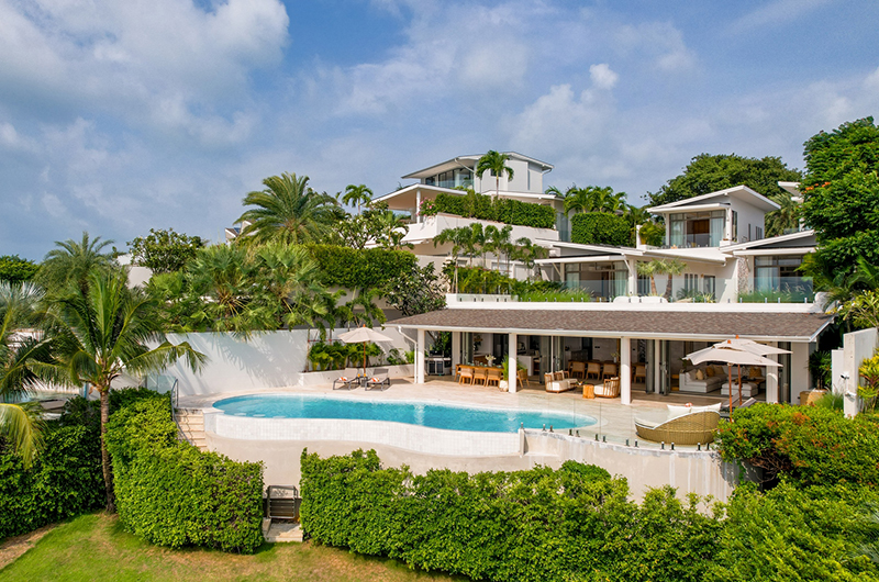 Villa Peace Gardens and Pool from Far | Choeng Mon, Koh Samui