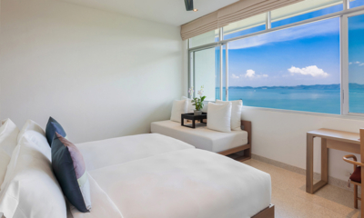 Villa Leelawadee Guest Bedroom Three with Twin Beds and Sea View | Pa Klok, Phuket