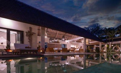 Abaca Villas Villa Nyoman Swimming Pool at Night | Seminyak, Bali