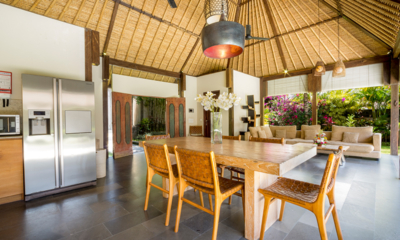 Akilea Villas Villa Kabutera Pool Side Living Kitchen and Dining Area | Uluwatu, Bali