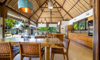 Akilea Villas Villa Kayu Merah Indoor Living and Dining Area with View | Uluwatu, Bali