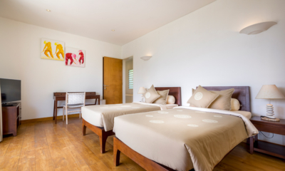 Akilea Villas Villa Khajuraho Guest Bedroom Three with Twin Beds | Uluwatu, Bali