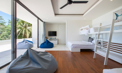 Lime Samui Villas Villa Zest Bedroom Two with Bunk Beds and TV | Nathon, Koh Samui
