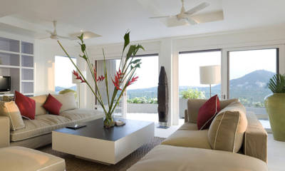 Panorama Summit Living Area with View | Choeng Mon, Koh Samui