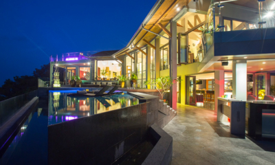 Villa Skyfall Outdoor Area at Night | Choeng Mon, Koh Samui