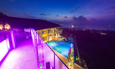 Villa Skyfall Outdoor View at Night | Choeng Mon, Koh Samui