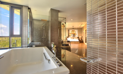 Villa Skyfall Bedroom One and Bathroom | Choeng Mon, Koh Samui