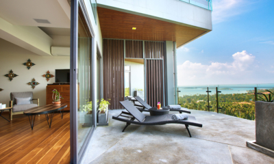 Villa Skyfall Bedroom Two and Balcony | Choeng Mon, Koh Samui