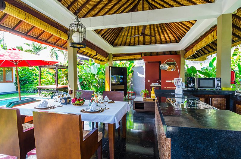 Imani Villas Villa Malika Dining and Kitchen Area | Umalas, Bali