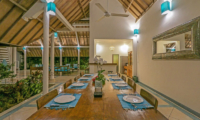 Miu Villa Dining Area Night View | Seminyak, Bali
