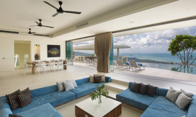 Lime Samui Villas Villa Spice Living and Dining Area with Sea View | Nathon, Koh Samui