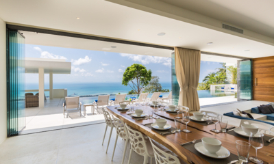 Lime Samui Villas Villa Spice Indoor Dining Area with Sea View | Nathon, Koh Samui