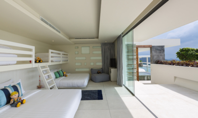 Lime Samui Villas Villa Spice Bedroom Two with Bunk Beds and View | Nathon, Koh Samui