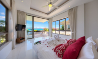 Villa Manta Bedroom with Ocean View | Choeng Mon, Koh Samui