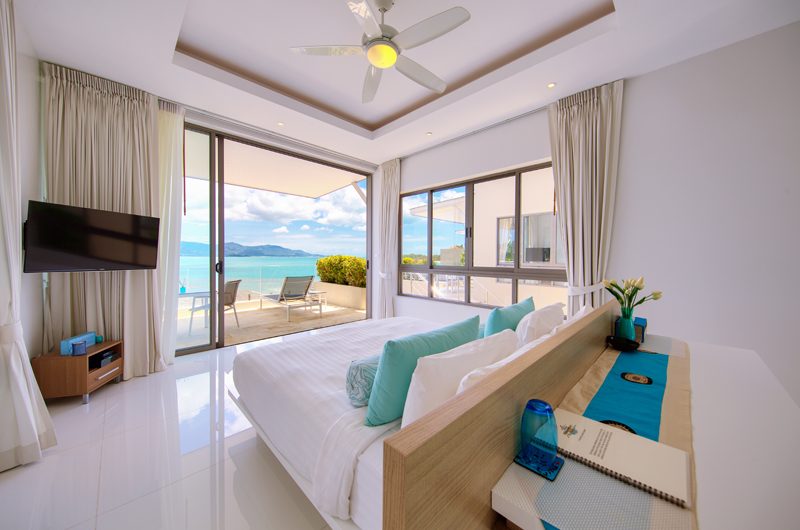 Villa Manta Bedroom and Balcony | Choeng Mon, Koh Samui