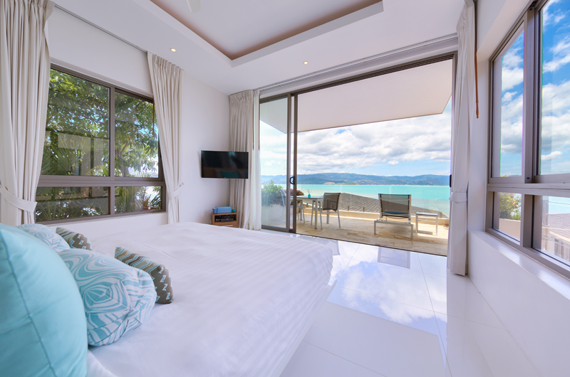 Villa Manta Bedroom with Sea View | Choeng Mon, Koh Samui
