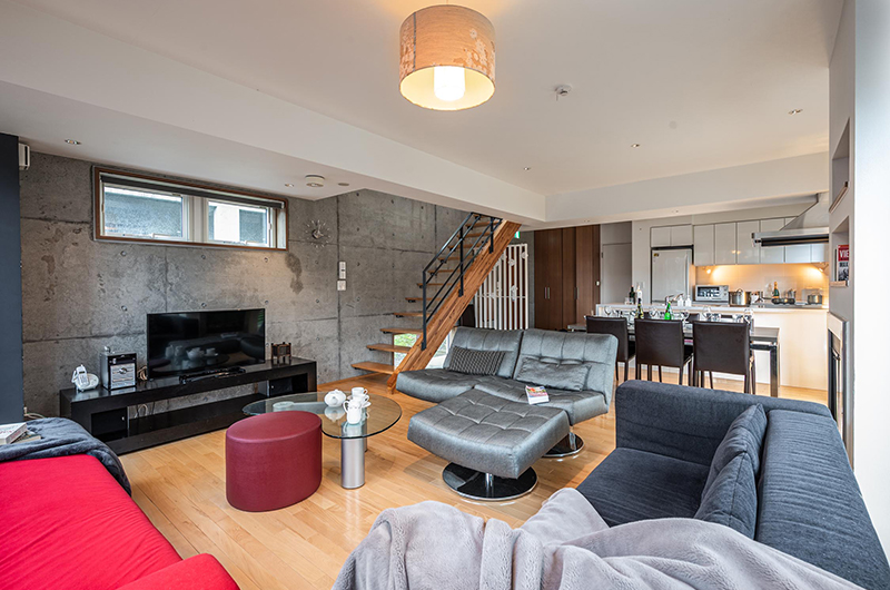 Yuki Uchi Living and Dining Area | Hirafu, Niseko