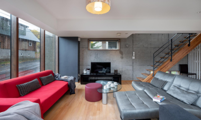 Yuki Uchi Living Area with TV | Hirafu, Niseko