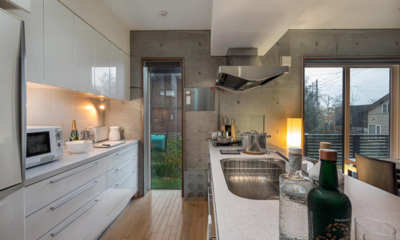 Yuki Uchi Kitchen Area with View | Hirafu, Niseko
