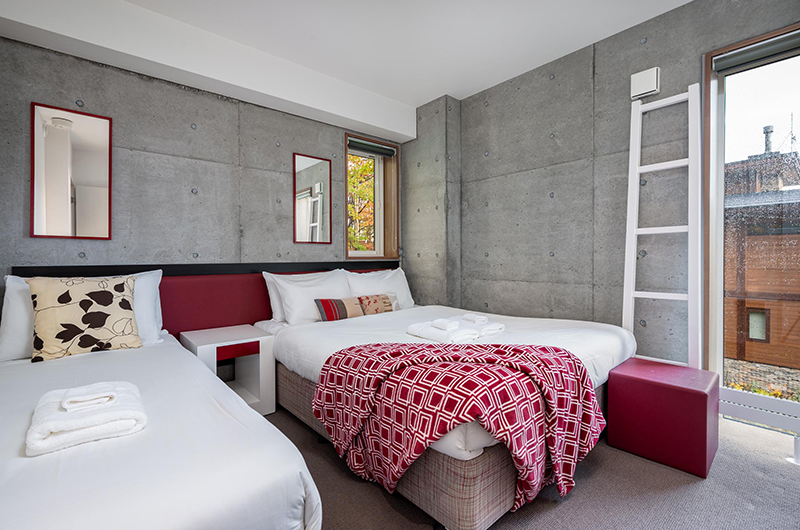 Yuki Uchi Bedroom with a Double and a Single Bed | Hirafu, Niseko