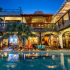 Niconico Mansion Pool at Night | Seminyak, Bali