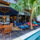 Niconico Mansion Pool Side Seating Area | Seminyak, Bali