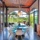 Niconico Mansion Dining Area with Pool View | Seminyak, Bali