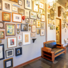 Niconico Mansion Indoor Seating Area with Wall Decoration | Seminyak, Bali