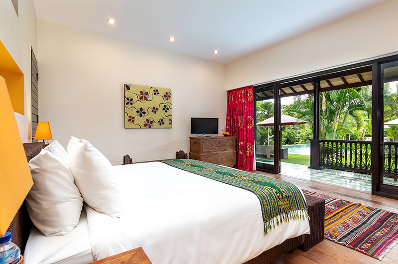 Villa Theo Bedroom One with TV | Umalas, Bali