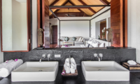 Laemsingh Villa 3 His and Hers Bathroom with Mirror | Surin, Phuket