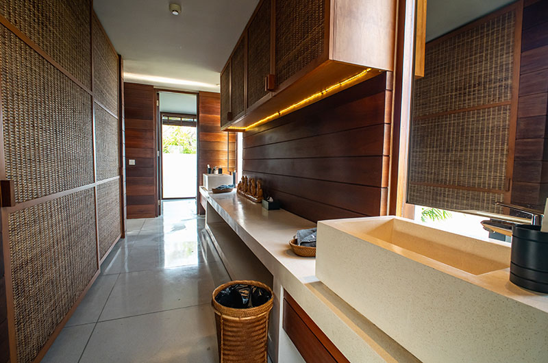 Ambalama Villa His and Hers Bathroom One with Mirrors | Seseh, Bali