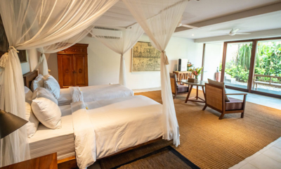 Ambalama Villa Bedroom Seven with Twin Beds and View | Seseh, Bali