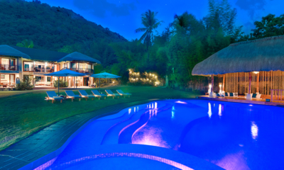 Pure Shores Villa Pool at Night | Anda, Bohol