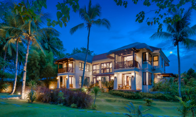 Pure Shores Villa Outdoor Area at Night | Anda, Bohol