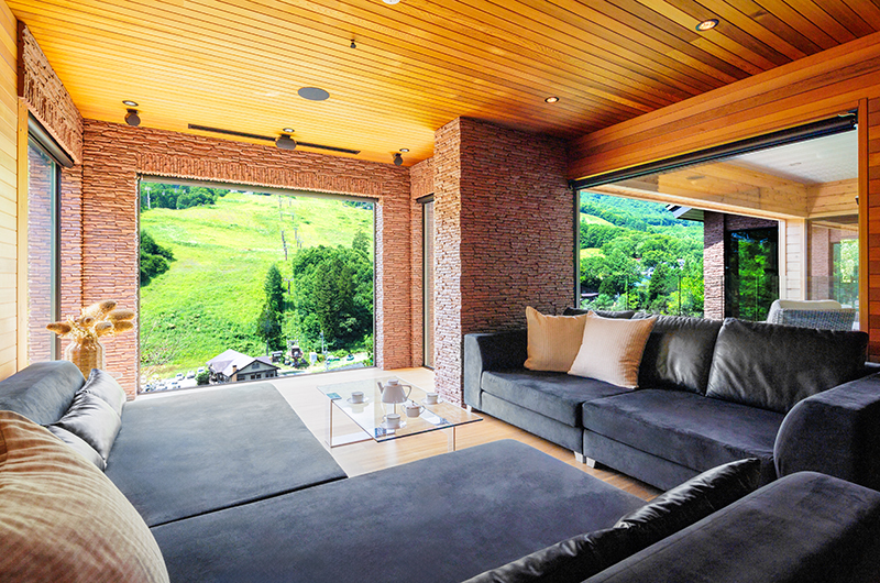 One Happo Chalet Living Area | Hakuba, Nagano