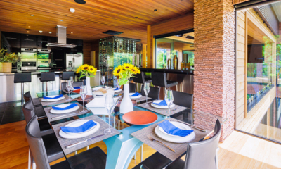 One Happo Chalet Dining with Fresh Flowers | Hakuba, Nagano