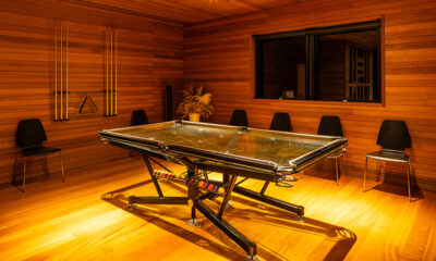 One Happo Chalet Billiard Table at Night | Hakuba, Nagano
