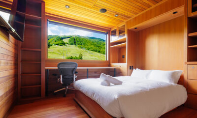 One Happo Chalet Bedroom with Study Table and View | Hakuba, Nagano
