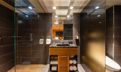 One Happo Chalet Bathroom with Lights | Hakuba, Nagano