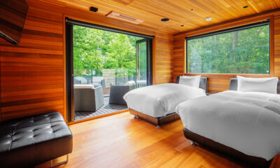 One Happo Chalet Bedroom with Twin Beds | Hakuba, Nagano