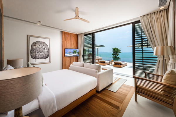 Villa Amarapura Guest Bedroom 2 with TV | Cape Yamu, Phuket