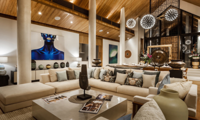 Villa Amarapura Living Area at Night | Cape Yamu, Phuket