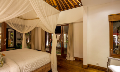 Villa Naty Bedroom with Pool View at Night | Umalas, Bali