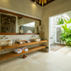 Villa Naty His and Hers Bathroom with View | Umalas, Bali
