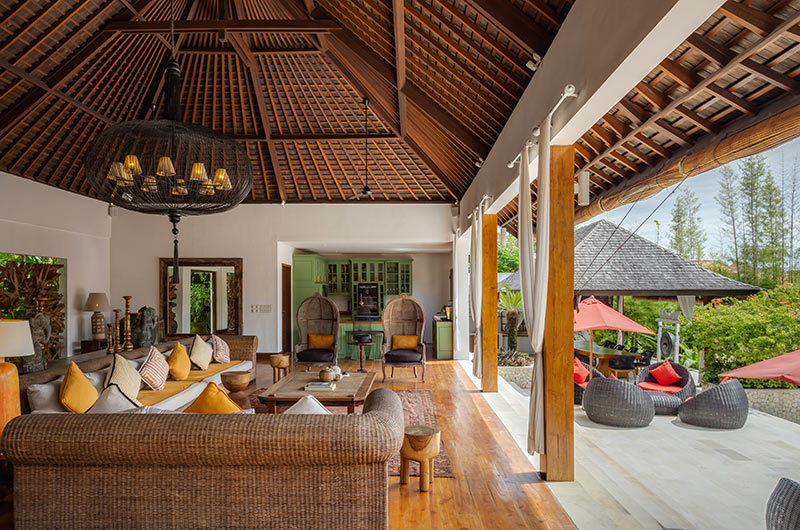 Villa Naty Living Area with View | Umalas, Bali