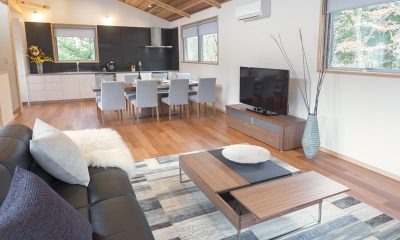 Bluebird Chalets Living and Dining Room | Hakuba, Nagano