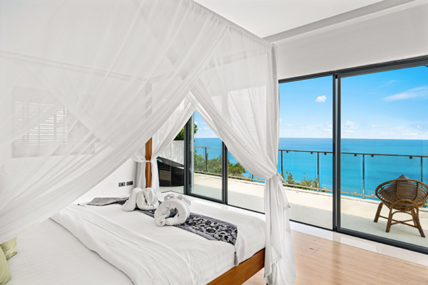 Karpe Diem Bedroom Two with Sea View | Chaweng, Koh Samui