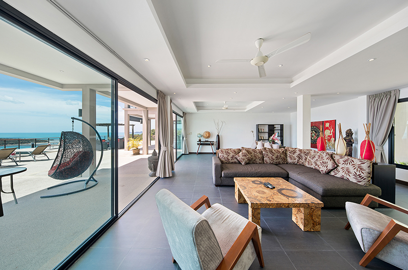 Ban Nai Fan Living Area with View | Choeng Mon, Koh Samui