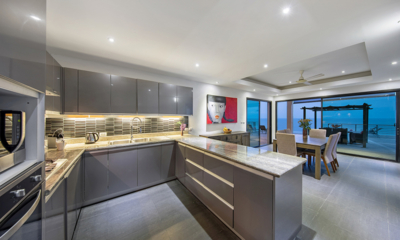 Ban Nai Fan Kitchen and Dining Area with View | Choeng Mon, Koh Samui