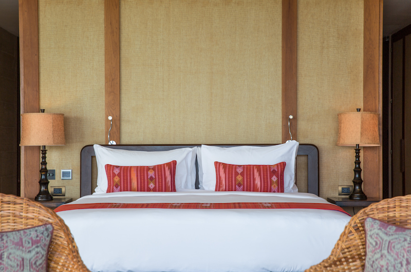 Praana Residence Bedroom with Lamps | Bophut, Koh Samui